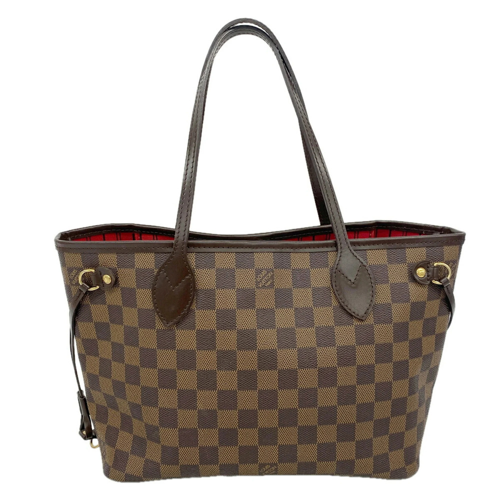 Louis Vuitton Damier Neverfull PM Tote Bag N51109 Ebene (Women's)